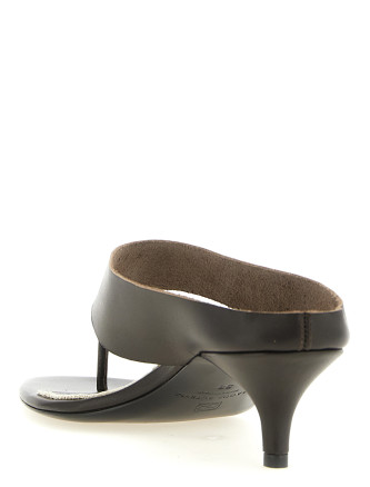 Leather sandals (540526BROWN) #