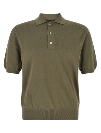 Поло ZANONE Cotton knit polo shirt