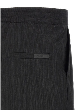 Бермуды, шорты FEAR OF GOD Pinstripe bermuda shorts (FG9M65655RVWSBLACKSTRIPED) #