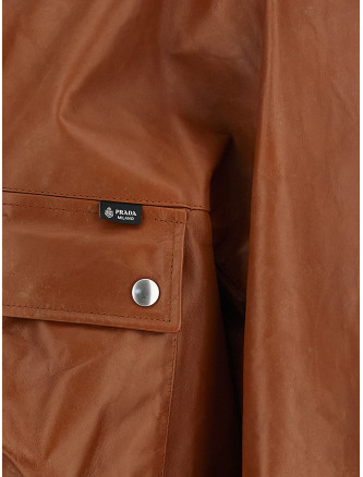 Кожаная куртка PRADA Antiqued leather caban (56A242SOOO180OF0134) #