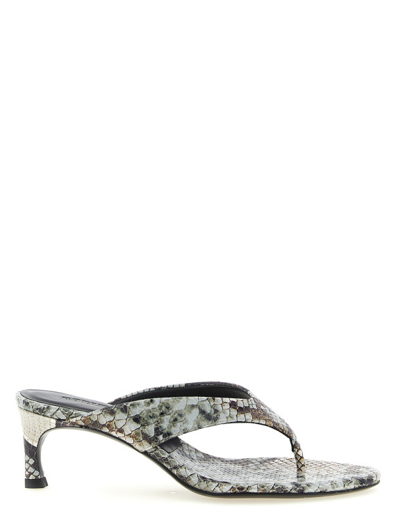 Босоножки на среднем каблуке ROTATE BIRGER CHRISTENSEN Snake leather mules (11610130933093) #1