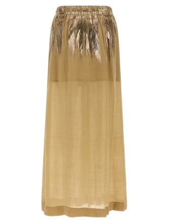 Мини NUDE Slit skirt (1103E26425513) #