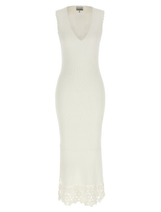 Макси GANNI 'Cotton Crochet'