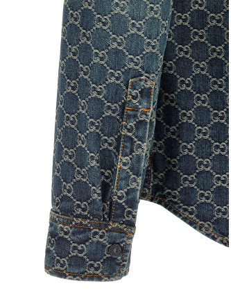 Рубашка, блузка GUCCI GG jacquard shirt (864821XDDF34011) #