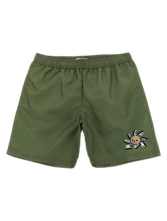 Пляжная одежда MOSCHINO KID TEEN 'Moschino Teddy Bear' (HUL01LLKA02OLIVEGREEN) #1