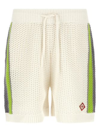 Бермуды, шорты CASABLANCA 'Stripe Crochet'