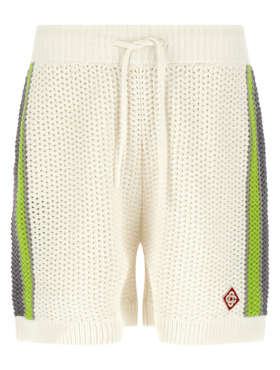 Бермуды, шорты CASABLANCA 'Stripe Crochet' (MSP26KW120801) #1