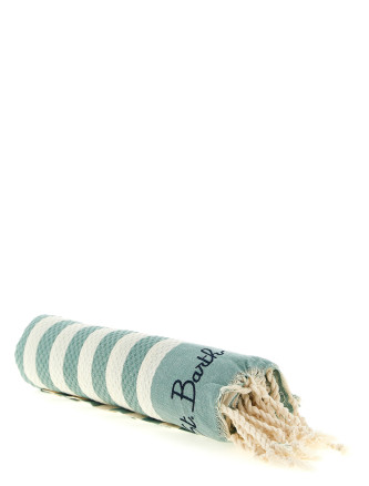 Beach towel with logo embroidery