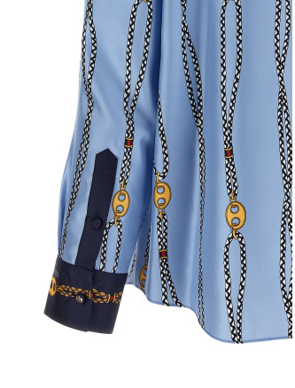 Рубашка, блузка GUCCI Lavallière collar shirt (856109ZAUK54061) #