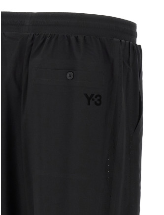 Бермуд, келтекей Y-3 Vinyl logo bermuda shorts (KF6045BLACK) #