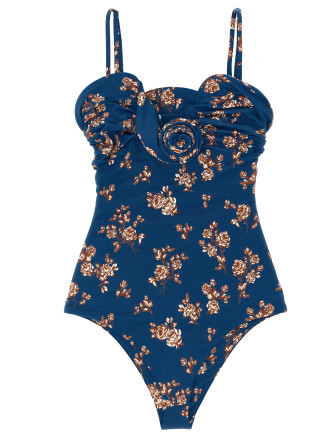 '05' one-piece swimsuit (806526BLUE) #
