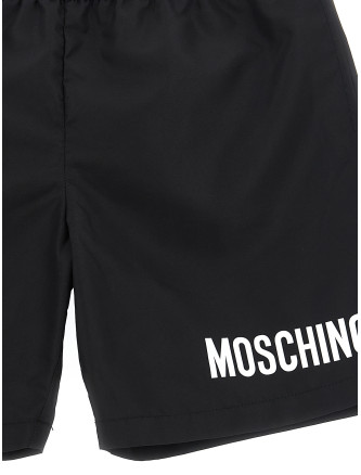 Пляжная одежда MOSCHINO KID TEEN Logo swimsuit (HUL01KLKA02NEROBLACK) #