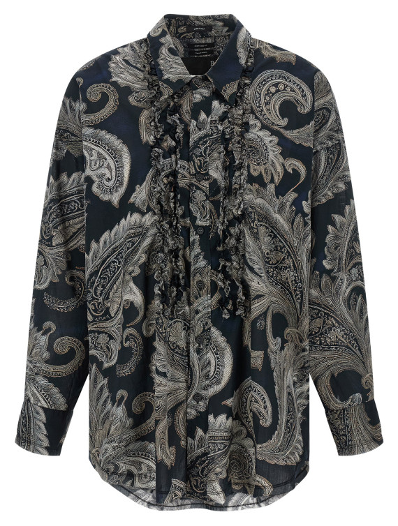 Рубашка, блузка R13 Paisley print shirt (R13WR478R799ABLACKPAISLEYMULTIPRI) #1