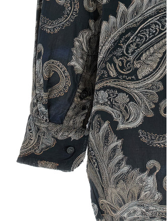 Рубашка, блузка R13 Paisley print shirt (R13WR478R799ABLACKPAISLEYMULTIPRI) #