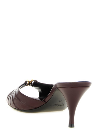 Босоножки на среднем каблуке SAINT LAURENT 'Babylone' (861121AAEHF6629) #