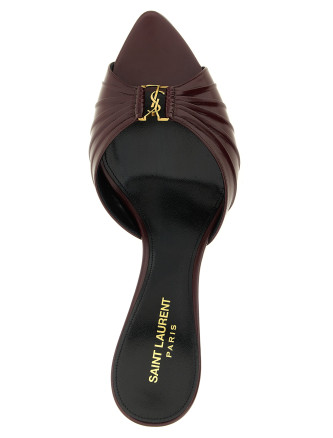 Босоножки на среднем каблуке SAINT LAURENT 'Babylone' (861121AAEHF6629) #