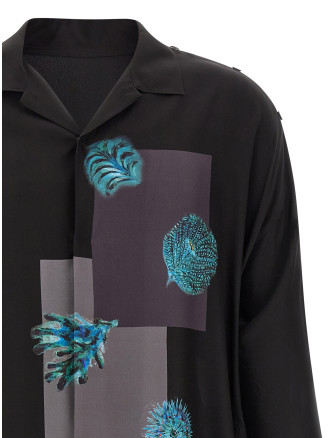 Рубашка, блузка YOHJI YAMAMOTO Silk shirt (HKB64448BLACK1) #