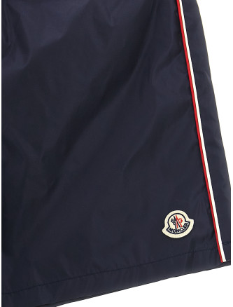 Пляжная одежда MONCLER ENFANT Tricolor trim swimsuit (L19542C0000553326742) #