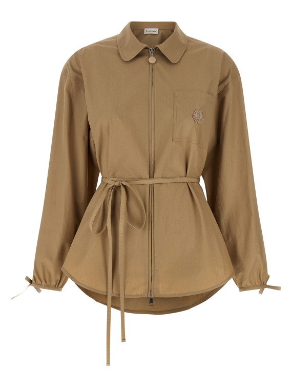 Повседневная куртка MONCLER Grosgrain logo patch overshirt (L10932F00021597LQ20J) #1