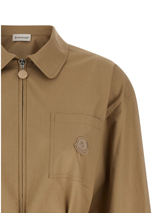 Повседневная куртка MONCLER Grosgrain logo patch overshirt (L10932F00021597LQ20J) #