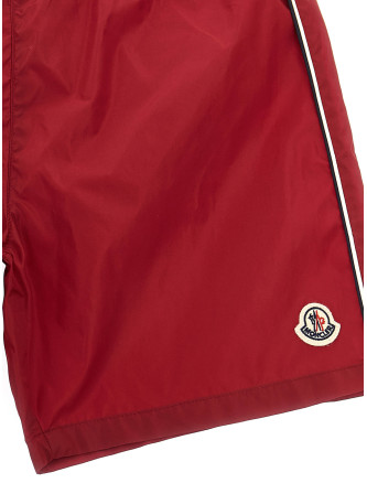 Пляжная одежда MONCLER ENFANT Tricolor trim swimsuit (L19542C0000553326439) #