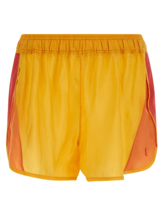 Бермуды, шорты SAINT LAURENT Color-block shorts