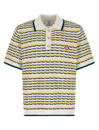 Поло CASABLANCA 'Tuck Stitch'