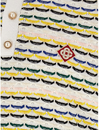 Поло CASABLANCA 'Tuck Stitch' (MSP26KW126001) #