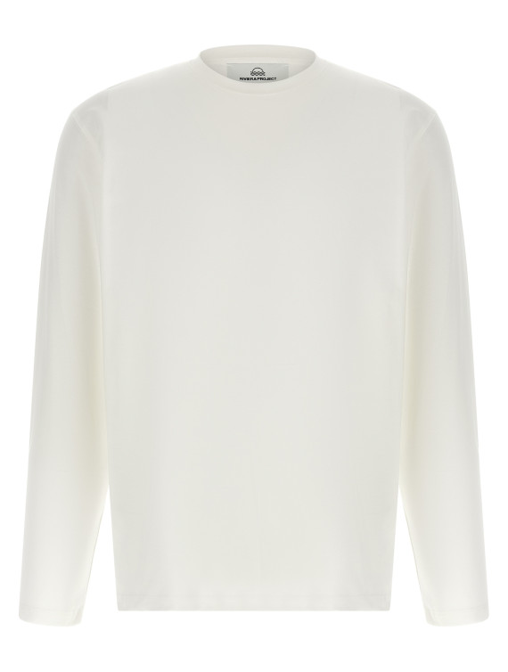Футболка RIVIERA PROJECT Cotton t-shirt (TSHIRTMANICALUNGABIANCO) #1