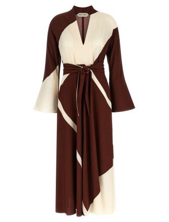 Макси ALBERTA FERRETTI Printed dress