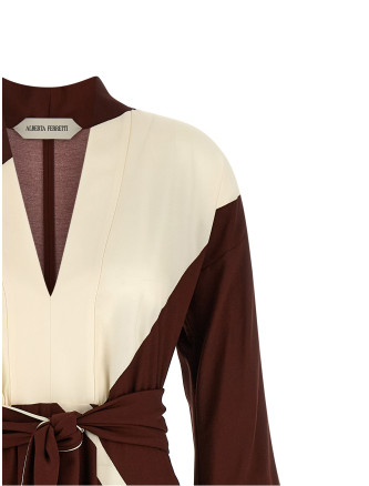 Макси ALBERTA FERRETTI Printed dress (A047101511074) #