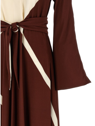 Макси ALBERTA FERRETTI Printed dress (A047101511074) #