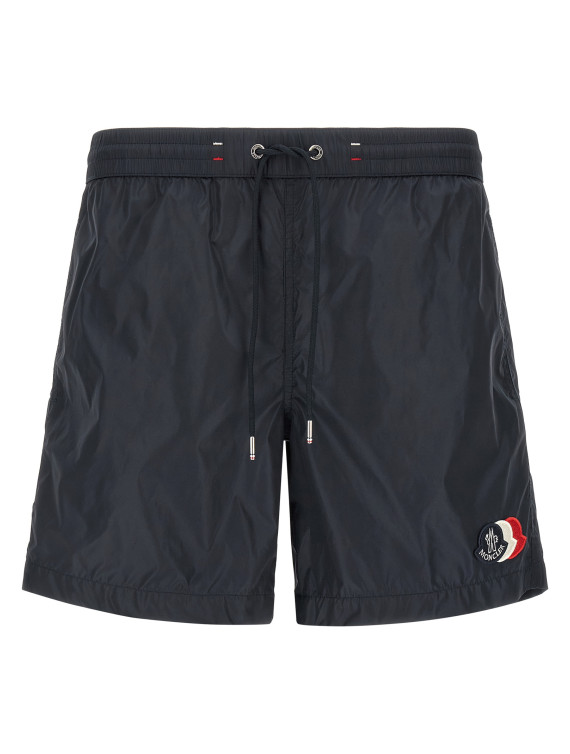 Пляжная одежда MONCLER Tricolor logo patch swimsuit (L10912C000175985M742) #1