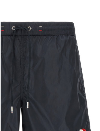 Пляжная одежда MONCLER Tricolor logo patch swimsuit (L10912C000175985M742) #