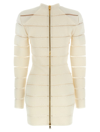 Мини BALMAIN Bodycon dress (GF0R8955KJ84GDK) #