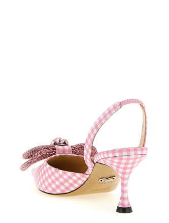 'Double Bow' slingback (SS26S113365VICPNK) #