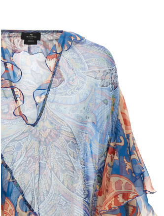 Рубашка, блузка ETRO Chiffon blouse (WRJA017799SA1Q7X0887) #