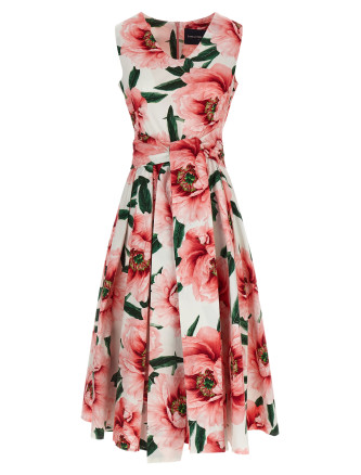 Миди SAMANTHA SUNG 'Abelia' (ABELIADRESSWHITESOFTROSE) #