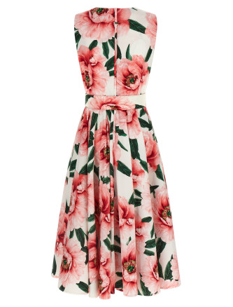 Миди SAMANTHA SUNG 'Abelia' (ABELIADRESSWHITESOFTROSE) #