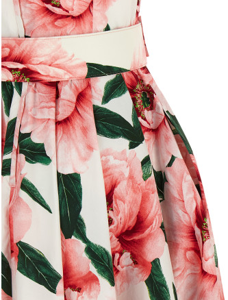 Миди SAMANTHA SUNG 'Abelia' (ABELIADRESSWHITESOFTROSE) #