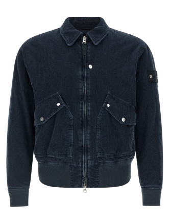 Бомбер күртеше STONE ISLAND 'Micro Corduroy-Rinsed'