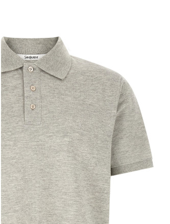 Поло SAINT LAURENT 'Cassandre' (844845Y37HC1403) #