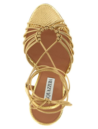 Босоножки на высоком каблуке AQUAZZURA 'Ritmo' (RTMHIGS0NLTSOFTGOLD) #