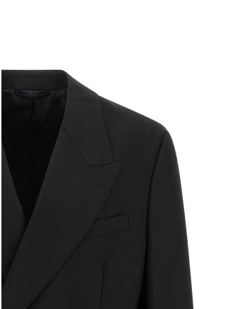 Блейзер MFPEN Double-breasted blazer (M126040BLACKTROPICALWOOL) #