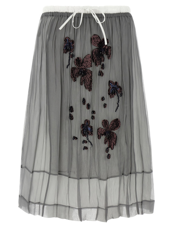 Миди PRADA Chiffon skirt (P172ZRSOOO18QLF0024) #1