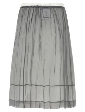 Миди PRADA Chiffon skirt (P172ZRSOOO18QLF0024) #