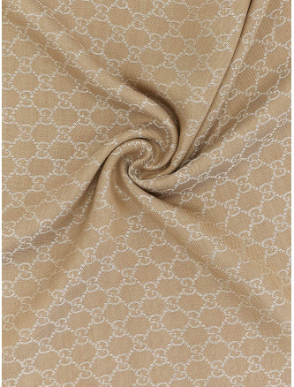 Шарф, платок GUCCI Wool and silk shawl GG (8555393GA489877) #