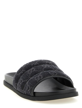 GG denim slides (838089FAFPY8473) #