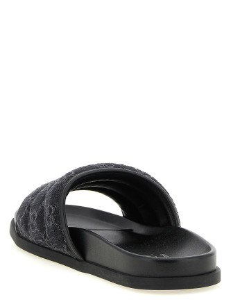 GG denim slides (838089FAFPY8473) #