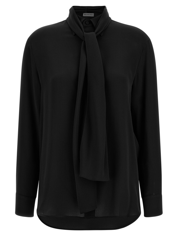 Рубашка, блузка BALENCIAGA Shirt with scarf (872329TUN131000) #1